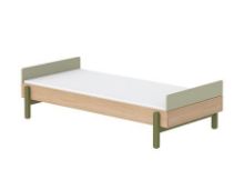 Bild von Flexa Popsicle Einzelbett mit niedrigem Kopfteil und Kopfteil 204,2 x 101,8 cm – Kiwi