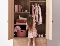 Bild von Flexa Popsicle Hoher Kleiderschrank H: 202,2 cm – Dunkelblau