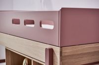 Bild von Flexa Popsicle halbhohes Bett mit Treppe 90 x 200 cm – Kirsche