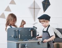 Bild von Flexa Play Handwerkerkostüm für Kinder – Grau OUTLET