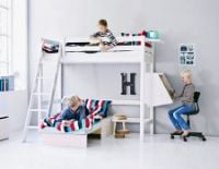 Bild von Flexa Ray Schreibtischstuhl SH: 46-63 cm - Blau/Schwarz