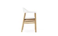 Bild von Normann Copenhagen Herit Sessel SH: 45 cm – Gestell Eiche/Weiß