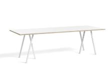 Bild von HAY Loop Standtisch 250 x 92,5 cm – Weiß/Weißes Laminat