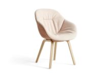 Bild von HAY AAC123 Soft Duo About a Chair Esszimmerstuhl SH: 47,5 cm – Lackiertes Eichenfurnier/Mode 026/Lola Rose