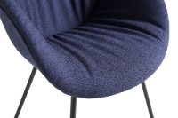Bild von HAY AAC127 Soft About a Chair Esszimmerstuhl Polstret SH: 47,5 cm – Schwarz pulverbeschichteter Stahl/Olavi von HAY 07
