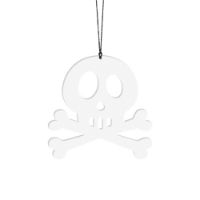 Bild von Felius Skull-Aufhängung 2 Stück H: 6,5 cm - Weiß OUTLET