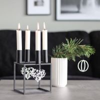 Bild von Felius Weihnachtsherzen hängend 2 Stück H: 7,6cm - Stahl OUTLET