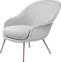 Bild von GUBI Bat Lounge Chair Low Back SH: 42 cm - Antikmessing/Sonar 3 124