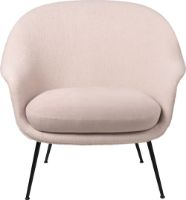 Bild von GUBI Bat Lounge Chair Low Back SH: 42 cm – Sort/Harp 200