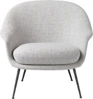 Bild von GUBI Bat Lounge Chair mit niedriger Rückenlehne – Sort/Sonar 3 124