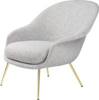 Bild von GUBI Bat Lounge Chair mit niedriger Rückenlehne – Messing/Sonar 3 124
