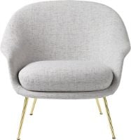 Bild von GUBI Bat Lounge Chair mit niedriger Rückenlehne – Messing/Sonar 3 124
