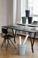 Bild von HAY Loop Stand Tisch 180x87,5 cm - Schwarz/Schwarzes Linoleum