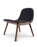 Bild von Eva Solo Abalone Lounge Chair – Geräucherte Eiche/Schwarzes Leder