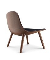 Bild von Eva Solo Abalone Lounge Chair – Geräucherte Eiche/Schwarzes Leder