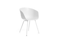 Bild von HAY AAC 26 About A Chair SH: 46 cm – Weiß pulverbeschichteter Stahl/Weiß