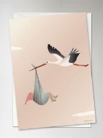 Bild von ViSSEVASSE Grußkarte 10,5x15 cm - Die Storchrose OUTLET