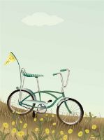 Bild von VisseVasse Bike With Flag Plakat 30x40 cm OUTLET