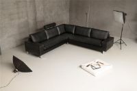 Bild von Mogens Hansen MH 221 Ecksofa 5 Pers. L: 235 cm – Premium-Leder / Schwarz
