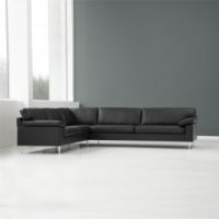 Bild von Mogens Hansen MH2163 Doppel-Ecksofa 262 x 262 cm – Premium-Leder / Schwarz