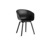 Bild von HAY 6er-Set AAC22 About A Chair + CPH 30 Esstisch 200 x 90 cm – Schwarz