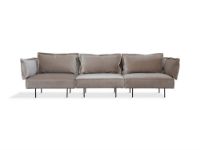 Bild von HANDWERKSMÖBEL Modular 3 Pers. Sofa L: 296 cm – Samtsand