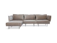 Bild von CRAFT MÖBEL Modular 3 Pers. Sofa mit Chaiselongue L: 296 cm – Samtsand