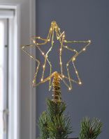 Bild von Sirius Christina Weihnachtsbaumspitze H: 28 cm - Gold OUTLET