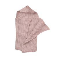 Bild von The Organic Company Big Waffle Babyhandtuch 100x100 cm - Pale Rose OUTLET