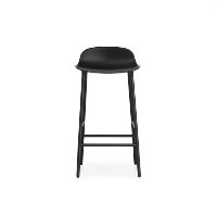 Bild von Normann Copenhagen Form Barhocker SH: 75cm - Schwarz/Stahl