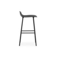 Bild von Normann Copenhagen Form Barhocker SH: 75cm - Schwarz/Stahl