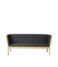Bild von FDB Møbler J149 3-Personen-Sofa Erik Ole Jørgensen L: 185 cm – Eiche/Dunkelgrau