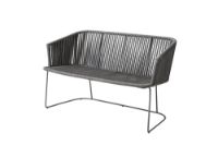 Bild von Cane-line Outdoor Moments Bench – Grau