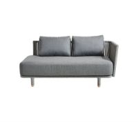 Bild von Cane-line Outdoor Moments 2-Personen-Sofa-Rückenmodul – Grau