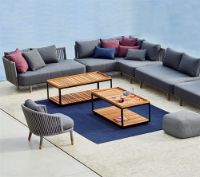 Bild von Cane-line Outdoor Moments 2-Personen-Sofa, rechtes Modul – Grau