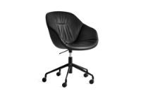 Bild von HAY AAC153 Soft About A Chair SH: 42–56 cm – Sortlakeret Aluminium/Seide Sil0842