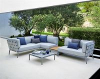 Bild von Cane-line Outdoor Conic 2 Pers. Sofa Venstre Modul L: 140 cm - Hellgrau