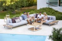 Bild von Cane-line Outdoor Level Couchtisch 79x79 cm - Weiß/Teak