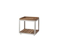 Bild von Cane-line Outdoor Level Couchtisch Lille 48x48 cm - Weiß/Teak