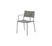 Bild von Cane-line Outdoor Less Stuhl mit Armlehnen – Hellgrau