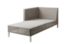 Bild von Cane-line Outdoor Connect Sofa Chaiseloungemodul, Höhe - Taupe