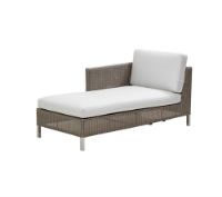 Bild von Cane-line Outdoor Connect Sofa Chaiseloungemodul, Höhe - Taupe