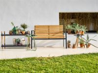 Bild von Cane-line Outdoor Area Taburet H: 46,5 cm – Teak/Lavagrau