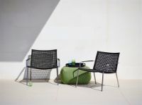 Bild von Cane-line Outdoor Straw Loungesessel, stabil - Anthrazit