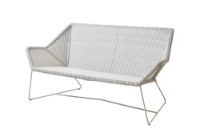 Bild von Cane-line Outdoor Breeze 2 Pers. Loungesofa L: 154 cm – Weißgrau