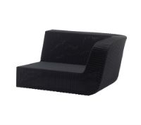 Bild von Cane-line Outdoor Savannah 2-Personen-Sofa mit Rückenmodul – Schwarz