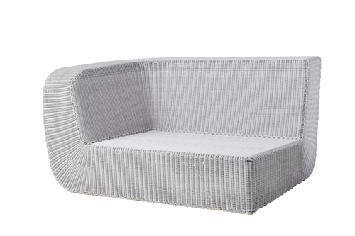 Bild von Cane-line Outdoor Savannah 2-Personen-Sofa mit Modulen – Weiß Grau