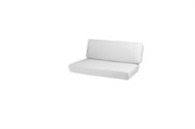 Bild von Cane-line Outdoor Savannah 2-Personen-Sofa mit Modul, Rückseite – Weiß