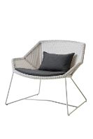 Bild von Cane-line Outdoor Breeze Loungesessel SH: 40 cm - Weiß Grau