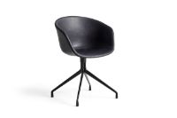 Bild von HAY AAC21 About a Chair Esszimmerstuhl Fuldpolstret SH: 46 cm – Schwarz pulverbeschichtetes Aluminium/Sense Black